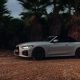 BMW 430I convertible between palms | Editorial