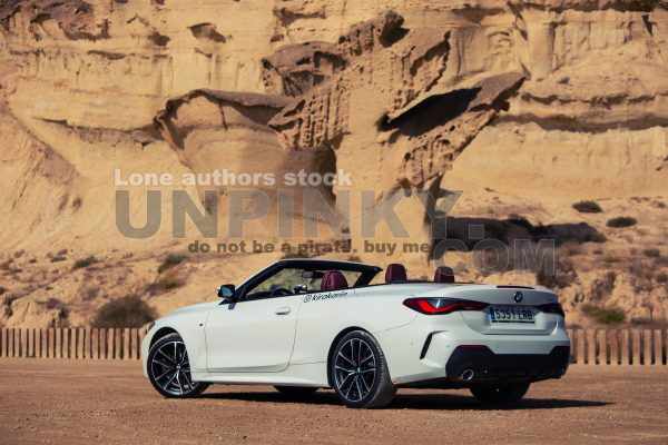 BMW 430i G23 convertible on the roads in Spain