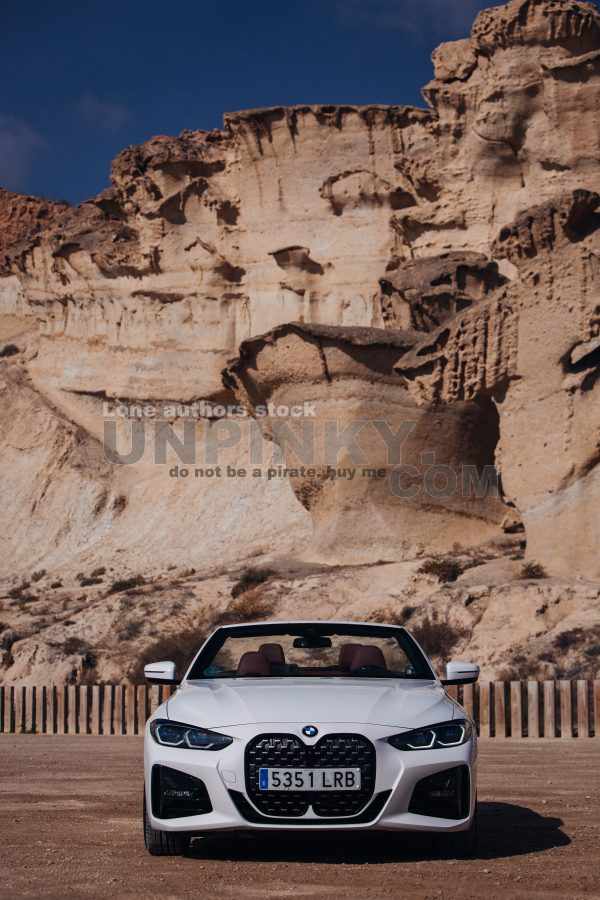 BMW 430i G23 convertible on the roads in Spain