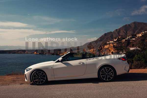 BMW 430i G23 convertible on the roads in Spain