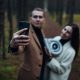 Love story with couple and newborn turbo charger for car engine