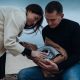 Love story with couple and newborn turbo charger for car engine | ART