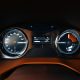 Sports car dashboard with backlight and futuristic design