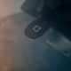 Rain and light sensor on the windshield of the car