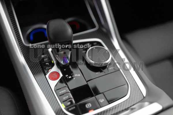 Luxury car engine start and stop button