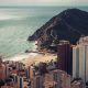 Panorama of the city of Benidorm from above