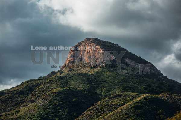 Rock on top of a mountain in southern Spain